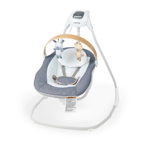Ingenuity SimpleComfort Compact Soothing Swing Chambray