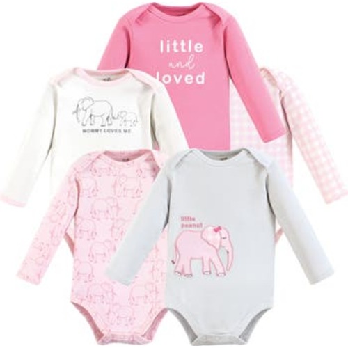 Little Soft Organic Cotton Long-Sleeve One-Piece Essentials