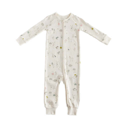 Ribbed Baby Footless Sleeper - Magical Forest