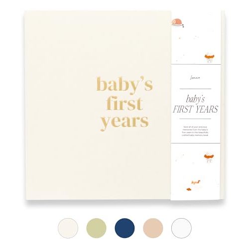Lamare Baby First Year Book – Baby Memory Book for Girls & Boys - Baby Milestone Book from Pregnancy to Childhood – Cute Baby Book Keepsake Gift