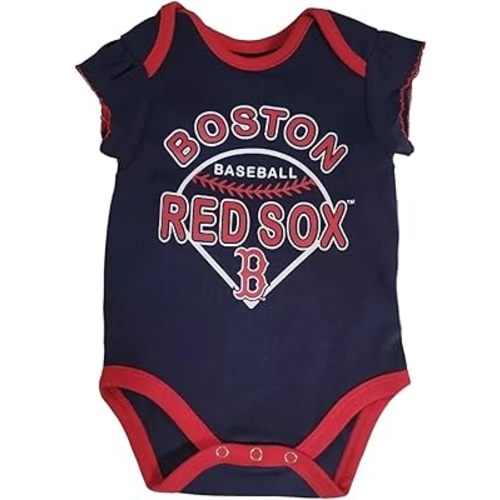 VF Boston Red Sox Girl's Infant Creeper Bodysuit - Team Colors