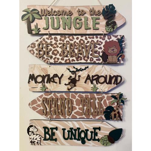 Safari wall sign, Wooden plaques for wall, safari themed wall decor, jungle wall decor, wooden wall plaque, safari direction sign