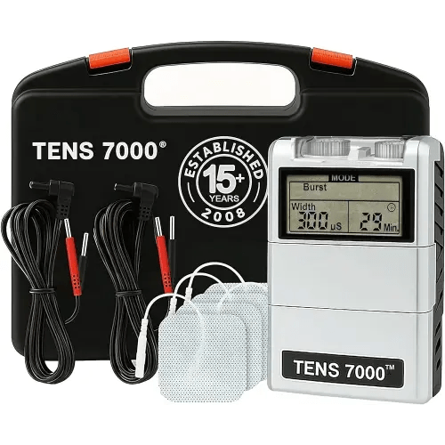 TENS 7000 Digital TENS Unit with Accessories - Muscle Stimulator Machine for Back Pain Relief, Sciatica, Neck, Nerve, Shoulder, Hip, Elbow, Muscle Pain Relief