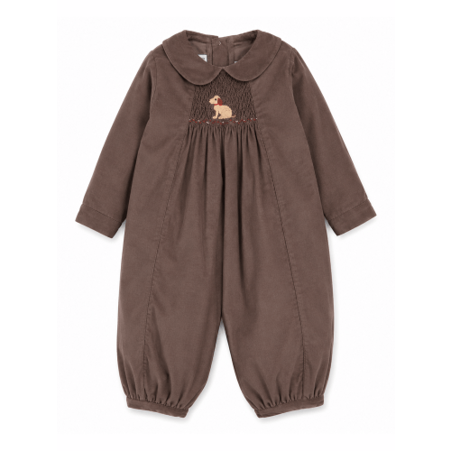 Chest Smocked Romper - Seated Lab – Posh Tots Children's Boutique