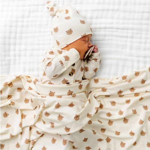 Teddy Newborn Hat Bundle (Top + Bottom)