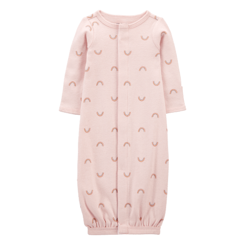 Baby Girl Preemie Rainbow Cotton Sleeper Gown | Carter's