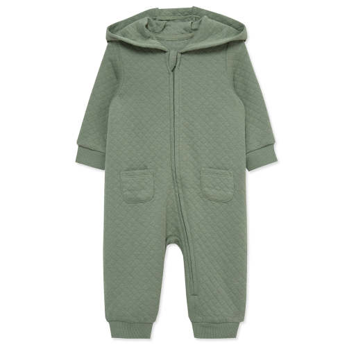 Green Quilted Hooded Coverall