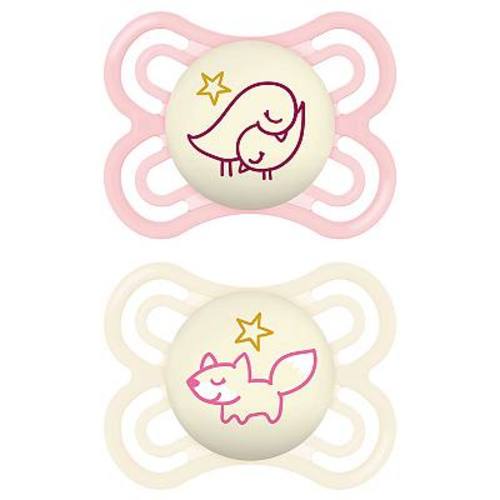 MAM Perfect Night Baby Pacifier 0-6 Months 2-Pack