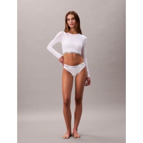 Icon Cotton Modal Lightly Lined Long Sleeve Tee Bralette