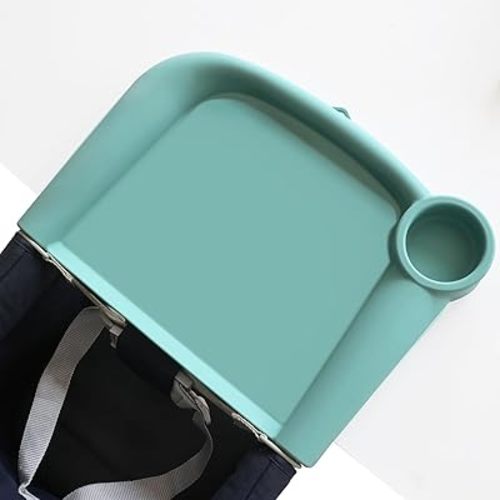 Silicone Baby Dining Tray Compatible with Inglesina Fast Table Chair and Hooked High Chair, Easy to Carry Set Up & Clean BPA-Free Great for Developing Your Baby's Independent Eating Skills (Green)