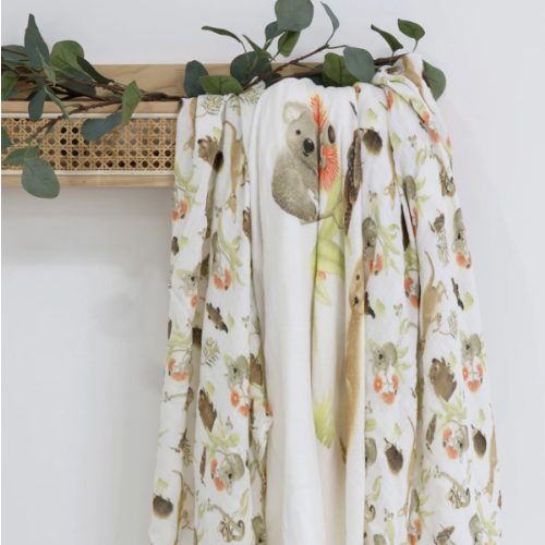 Aussie Animals 3pk Muslin Wraps