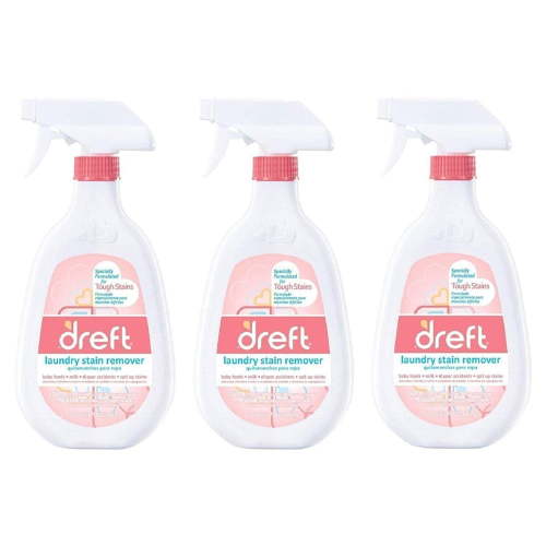 Dreft Laundry Stain Remover, 22 Oz, Pack of 3, Hypoallergenic, Baby Safe