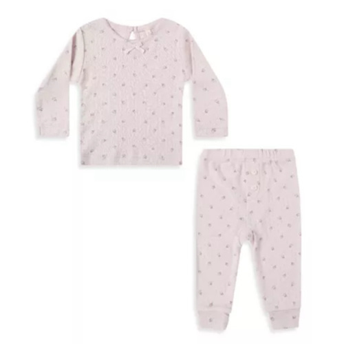 Girls' Pointelle Long Sleeved Tee & Leggings Set - Baby