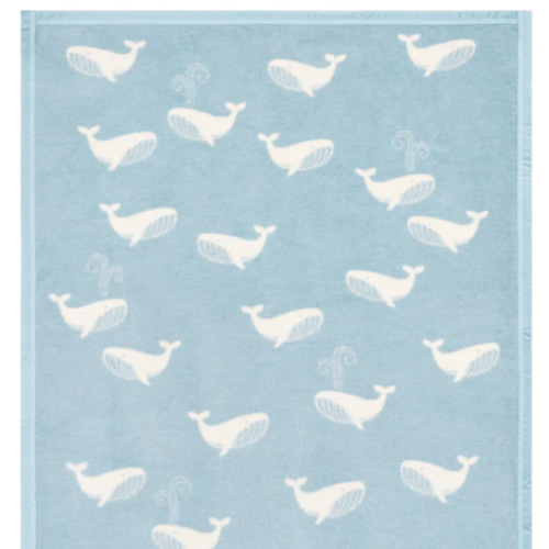 Chappywrap Big Blue Mini Blanket - Whale