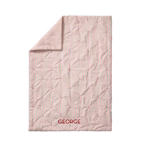 Chris Loves Julia Yarn-Dyed Stripe Baby Quilt | Pottery Barn Kids