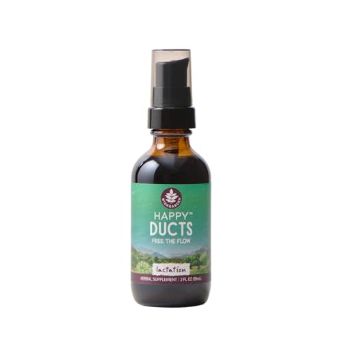 WishGarden Herbs Happy Ducts Lactation Support - Clogged Milk Duct Relief Supplement, Herbal Breastfeeding Support Supplement Tincture for Breast Engorgement Relief and Clogged Milk Ducts, 2oz