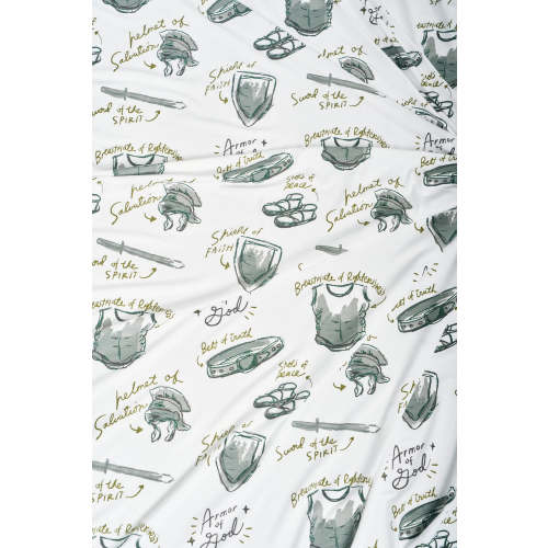 Armor of God White Swaddle Bamboo