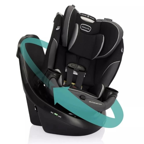 Revolve 360 Slim 2-in-1 Rotational Convertible Car Seat - Canton Black