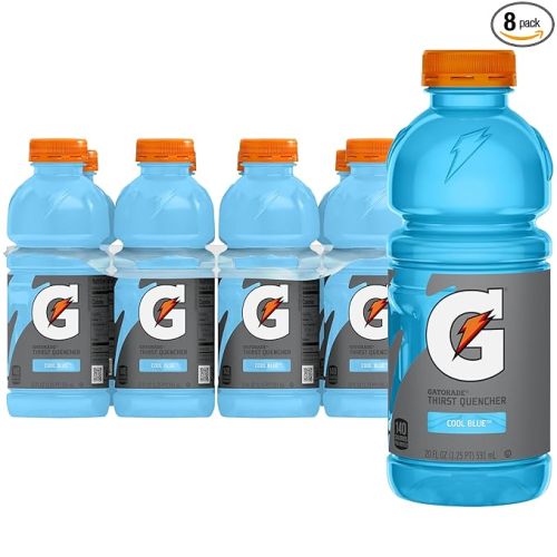 Gatorade Thirst Quencher, Cool Blue, 20 Fl Oz (Pack of 8)
