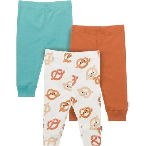 Onesies Brand Baby Boys' 3-Pack Active Pants, Pretzels, 3-6 Months