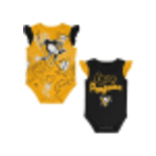 Pittsburgh Penguins Baby BLACK Team Star One Piece Set - 133425080