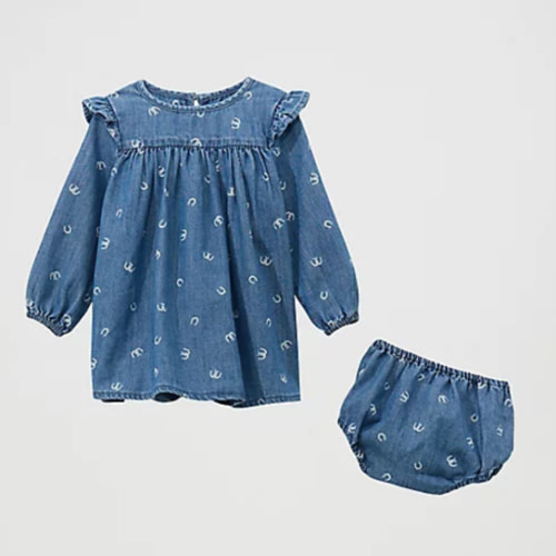 Little Girl's Denim Trapeze Dress | Kids | Wrangler®