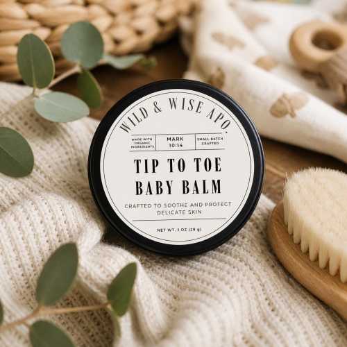 Organic Tallow Baby Balm for Cradle Cap, Dry Patches, Diaper Care