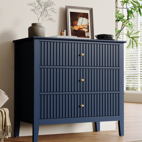 Lark Manor™ Amberrae Large 3 Drawer Dresser, Wide Chest of Drawers & Reviews | Wayfair