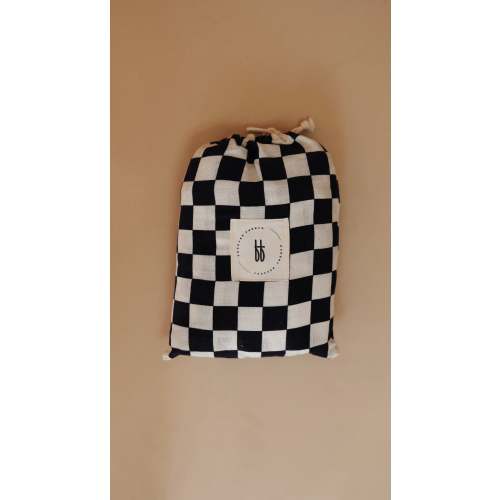 Crib Sheet | Black Checkered