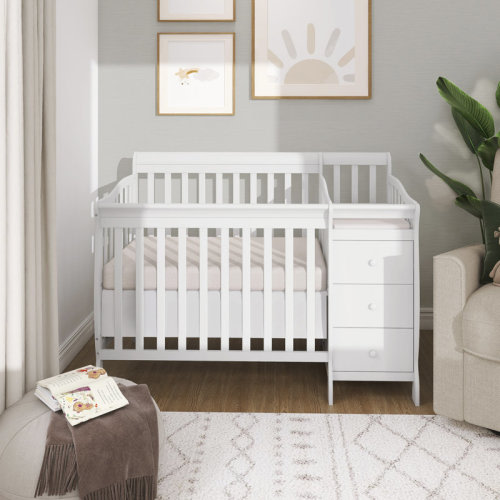Dream On Me Jayden 4-in-1 Mini Convertible Crib and Changer & Reviews | Wayfair