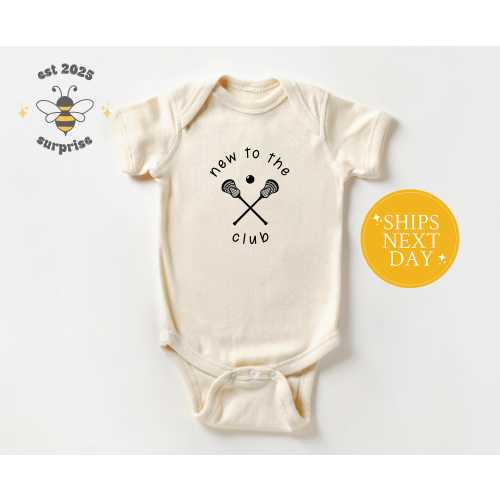 Lacrosse Baby Bodysuit – New to the Club Onesie®, Lacrosse Family Gift