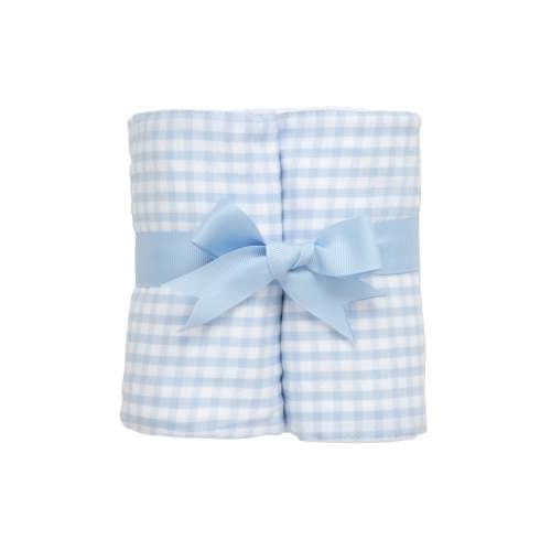 Big Check Set of Two Burps, Blue