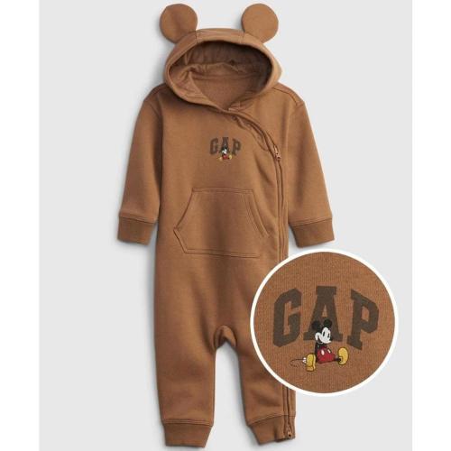 Gap x Disney Mickey Mouse Brown Cozy Fleece One...