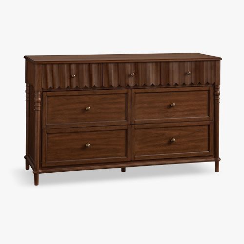 Chris Loves Julia 7-Drawer Scallop Dresser (56w x 19d")