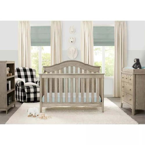 Farmhouse 6-in-1 Convertible Crib - Textured Limestone