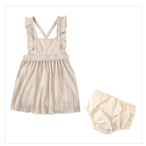 WRANGLER BABY DRESS ROSE GOLD - FRINGE WESTERN WEAR