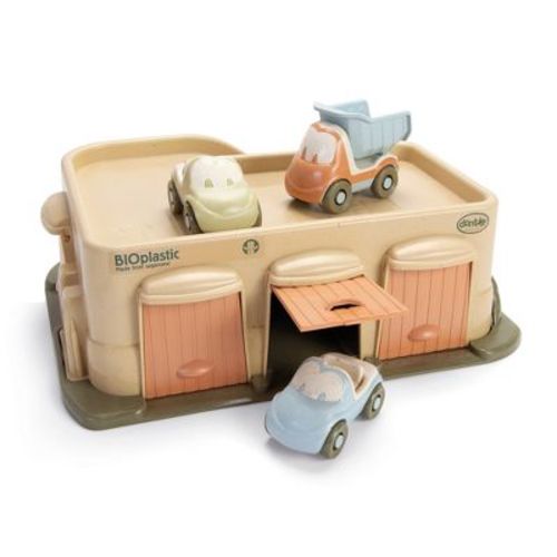 Dantoy: BIO Garage - 4 Piece Playset - Car Garage Set w/ Ramp