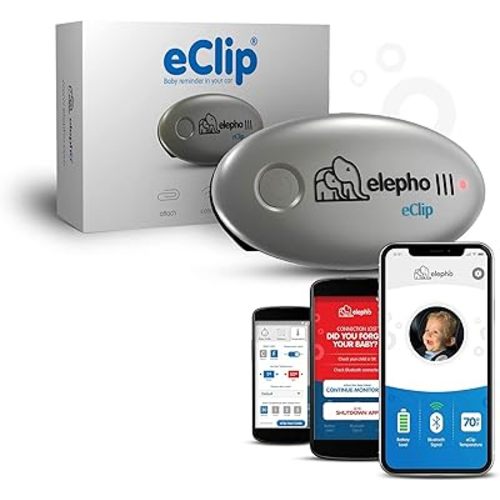 eClip Baby Safety Reminder for Car, Bluetooth App Alerts