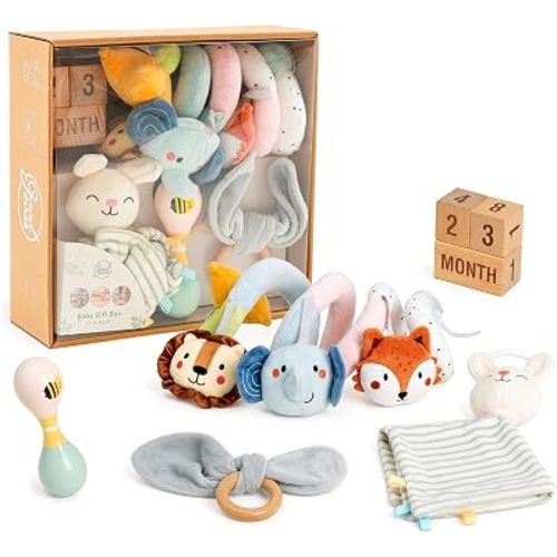 Goodevas Baby Gift Box 0-3 Months – Montessori-Inspired, for Boys & Girls