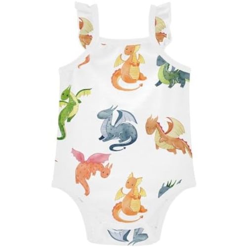 vvfelixl Baby Girls' Bodysuits Smooth Fox Terrier Baby Cotton Sleeveless Newborn Clothes for 0-3 Months