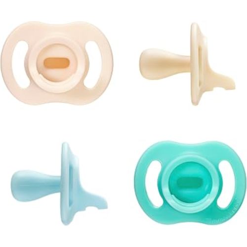 Tommee Tippee Ultra-Light StayPut Pacifier, 0-6 Months, Pack of 4