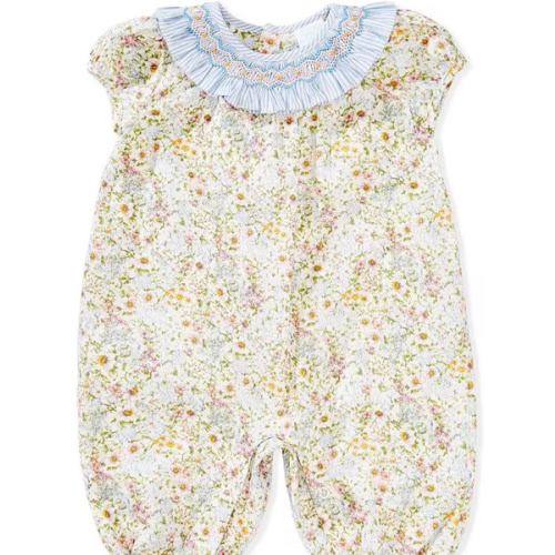 Edgehill Collection Baby Girls Floral Longall Romper | Dillard's