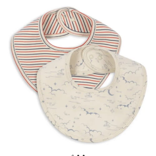 Marino bandana bibs - Set of 2 | Beige