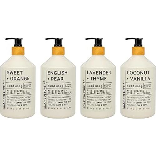 Home & Body Company Soap Culture 41 Hand Soap Collection 21.5 fl oz x 4