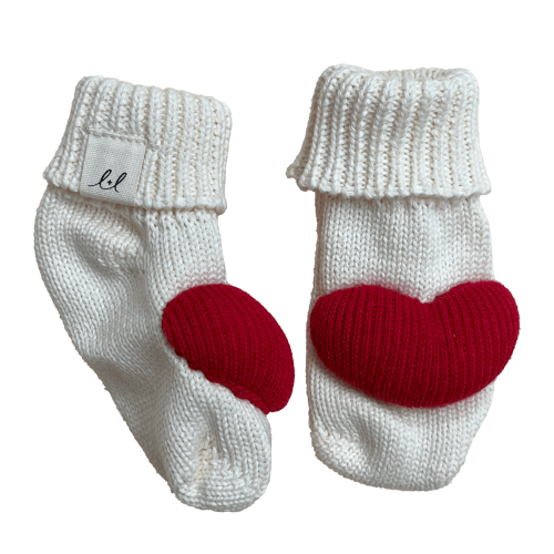Luna + Luca Heart Booties