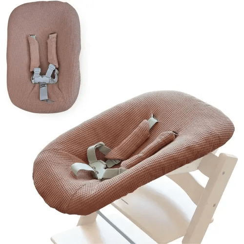 Cotton Cover Sheet Compatible with Stokke Tripp Trapp High Chair Newborn Set (Toasted Almond)