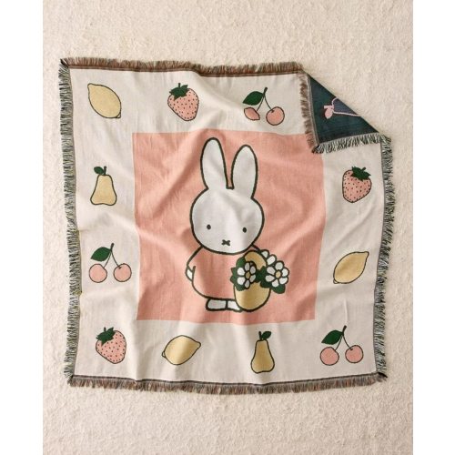 Miffy Fruit & Flowers Tapestry Throw Blanket | Urban Outfitters