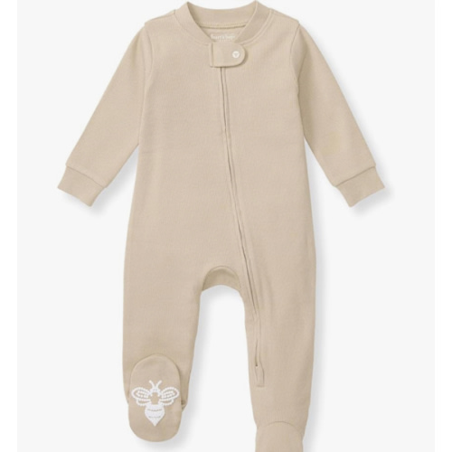 Burt's Bees Baby Boys Sleep and Play PJs, 100% Organic Cotton One-Piece Zip Front Romper Jumpsuit Pajamas