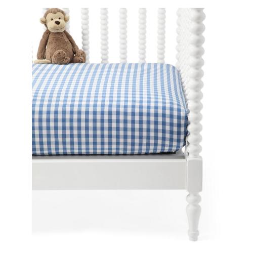 Gingham Crib Sheet | Serena and Lily