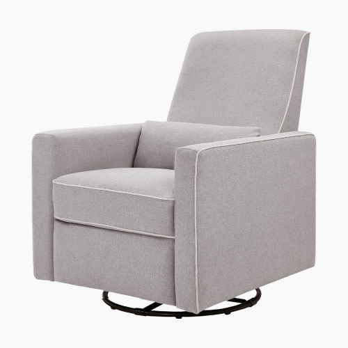daVinci Piper Recliner - Grey With Cream Piping